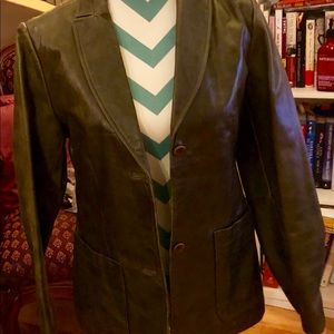 ON HOLD for now 🛑 Great leather Blazer